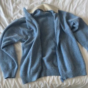 Valda soft blue zip up jacket